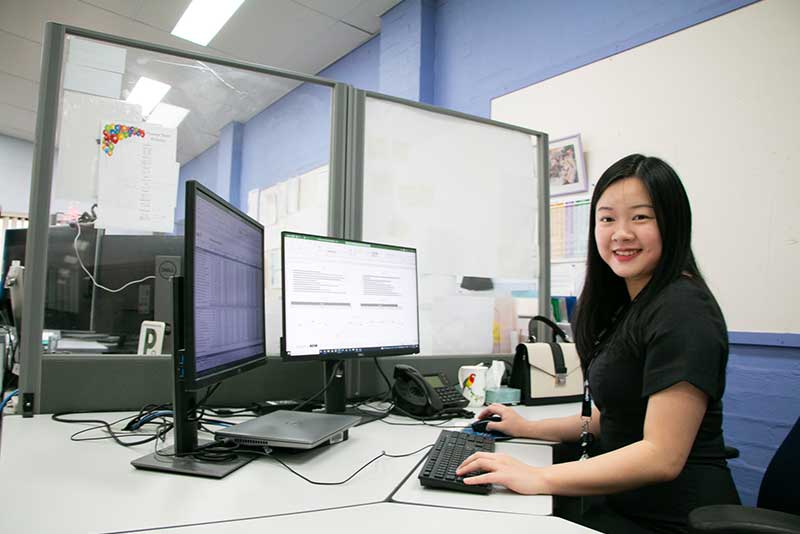 Rosa - Finance Officer at work