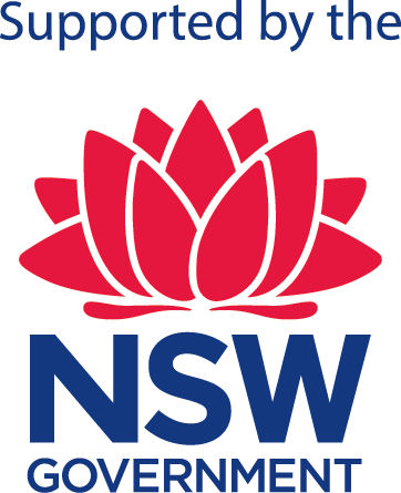 Supported by the NSW Government logo