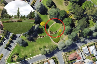 Sunken Gardens location in Queanbeyan Park