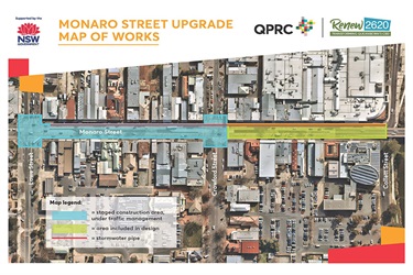 Monaro Street - map of works