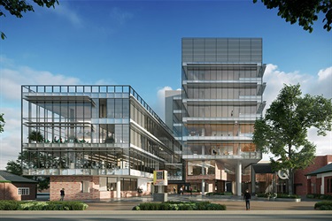 Artists impression of front view of Queanbeyan Head Office