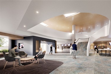 Artists impression of interior of Queanbeyan Head Office