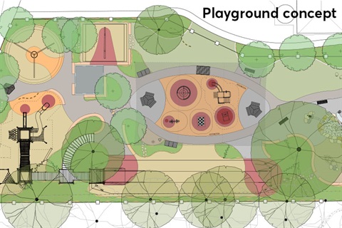 Bungendore playground concept diagram