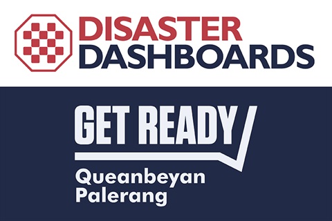 Disaster Dashboards and Get Ready logos