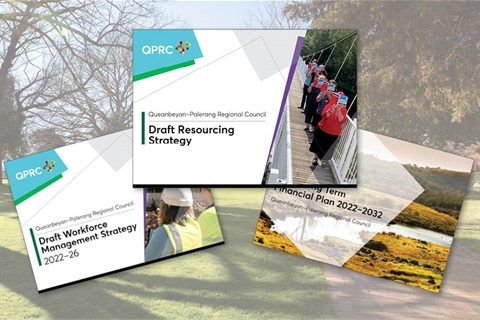 Image with covers of Draft Resourcing Strategy, Draft Workforce Management Strategy and Draft Long Term Financial Plan