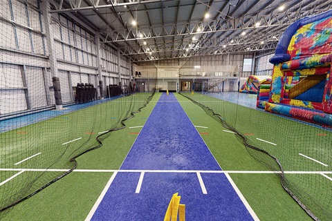 Photo of the cricket court at the Indoor Sports Centre