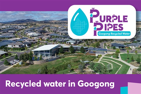 Recycled water coming to Googong from 1 December 2020