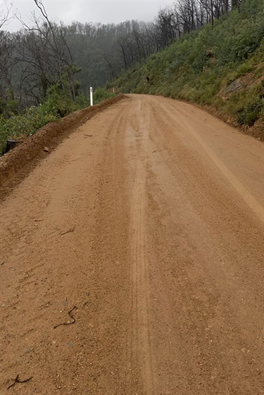 Araluen Road after repair work - image 1