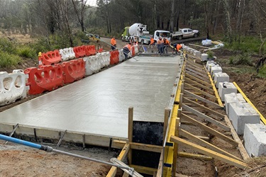 Bridge replacement on Charles Forest Road