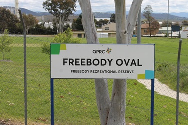 Freebody Oval sign
