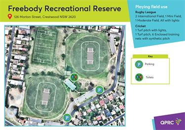 Map of Freebody Recreational Reserve