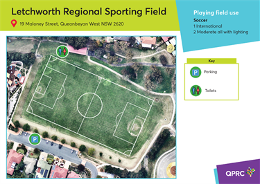 Letchworth Regional Sporting Field Map