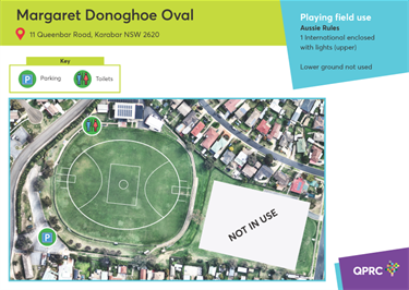 Map of Margaret Donoghoe Oval