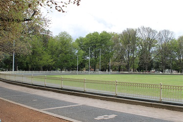 Fence and playing surface at Brad Haddin Oval