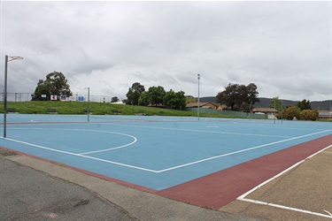 Netball courts at Steve Mauger playing fields