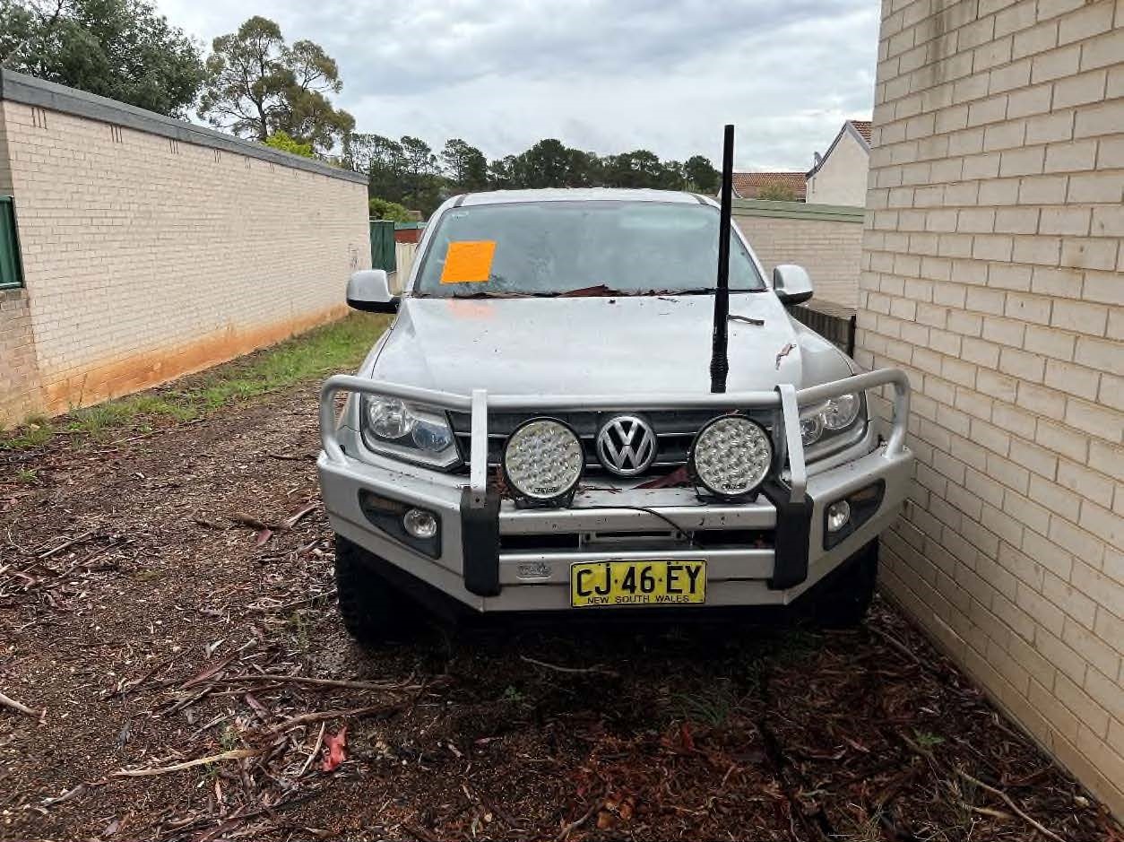 Silver Amarok front view