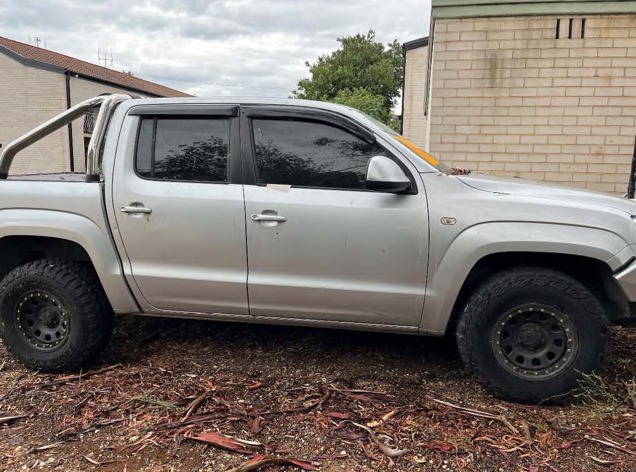 Silver Amarok side view