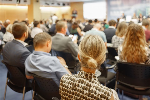 People attending meeting