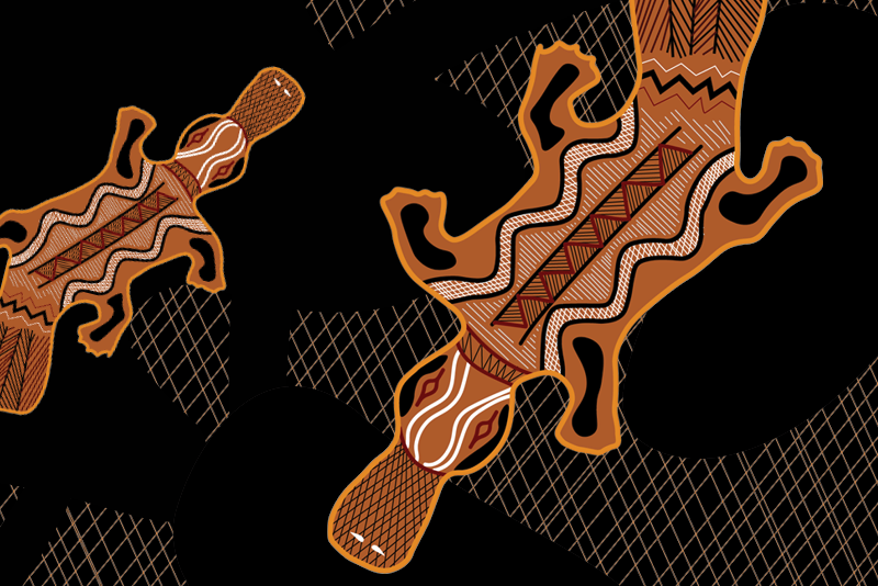 Aboriginal image of platypus