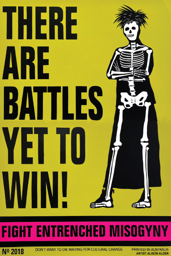 Feminist poster - There are battles yet to win