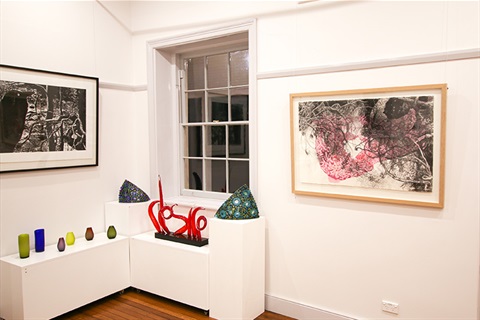 Exhibition room at Rusten House Arts Centre