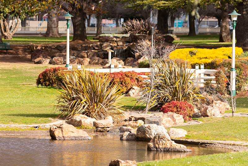 Sunken garden at Queanbeyan Park