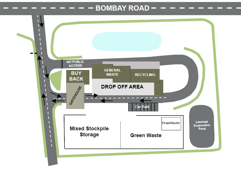 Braidwood Waste Transfer Station site map