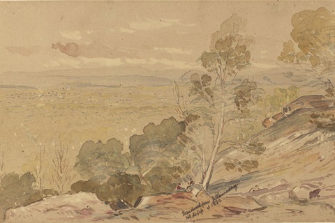 Braidwood from Jillamatong by HG Lloyd 1862