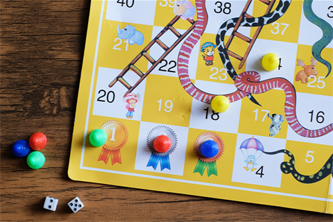 Board game on table