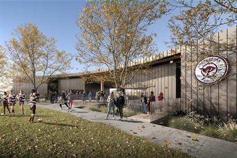 Design drawing of new changerooms at Freebody Oval