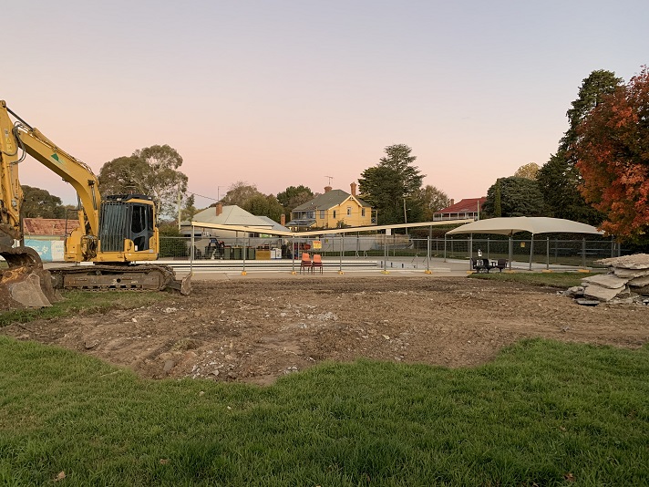 Braidwood Pool upgrade old change rooms demolished - May 2023