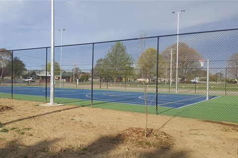 Newly surfaced multipurpose court - Braidwood Recreation Ground