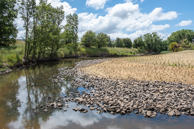 Turallo Creek after flood management works completed