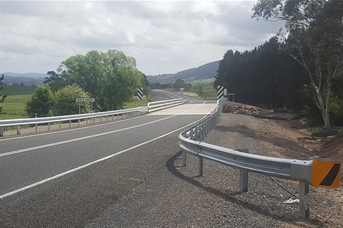 Image of completed Back Creek Bridge