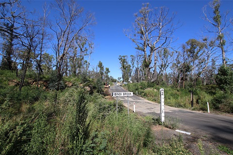 Crossing at Bindi Brook before replacement