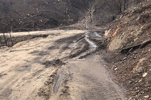 Image of damage on Araluen Road