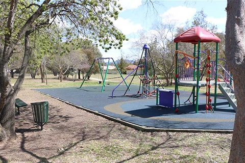 Stockyard Creek playground equipment and seating