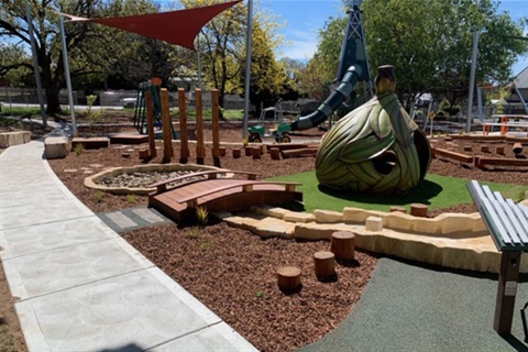 Ryrie Park playground upgraded showing new equipment