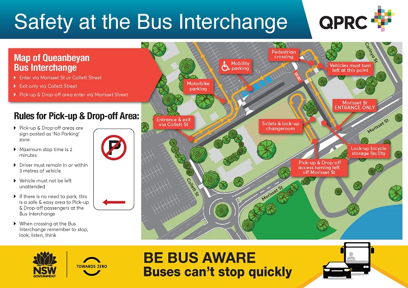 Safety at the Bus Interchange map