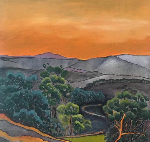 Judith Tokley Cooleman Ridge No 1 acrylic on canvas 2019