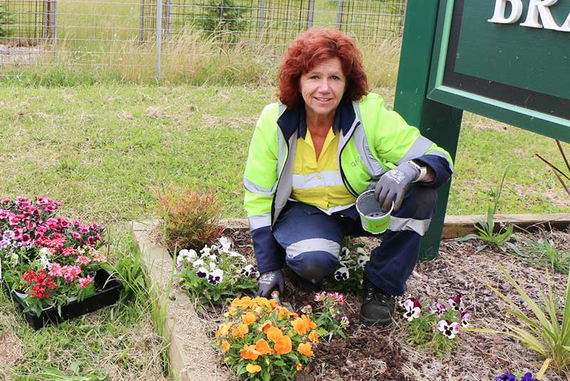 Barbara member of Braidwood outdoor crew