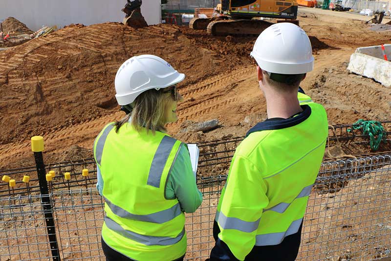 Council WHS visiting construction site