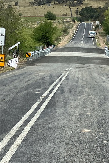 Honeysuckle Creek Bridge in place