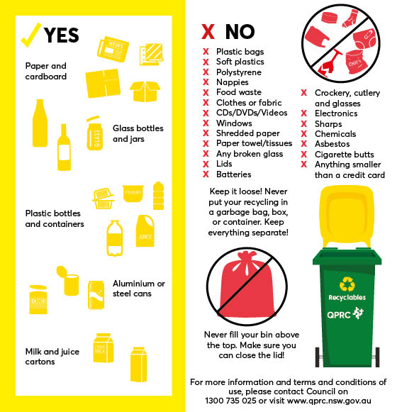 2022 recycling bin stickers - what can go in my recycling bin